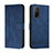 Funda de Cuero Cartera con Soporte Carcasa H01X para Xiaomi Mi 10T 5G Azul