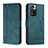 Funda de Cuero Cartera con Soporte Carcasa H01X para Xiaomi Mi 11i 5G (2022) Verde