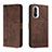 Funda de Cuero Cartera con Soporte Carcasa H01X para Xiaomi Mi 11X 5G Marron