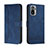 Funda de Cuero Cartera con Soporte Carcasa H01X para Xiaomi Poco M5S Azul