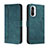 Funda de Cuero Cartera con Soporte Carcasa H01X para Xiaomi Redmi K40 Pro 5G Verde