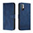 Funda de Cuero Cartera con Soporte Carcasa H01X para Xiaomi Redmi Note 10 5G Azul