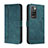 Funda de Cuero Cartera con Soporte Carcasa H01X para Xiaomi Redmi Note 11 4G (2021) Verde