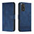 Funda de Cuero Cartera con Soporte Carcasa H01X para Xiaomi Redmi Note 11 4G (2022) Azul