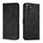 Funda de Cuero Cartera con Soporte Carcasa H01X para Xiaomi Redmi Note 11 4G (2022) Negro