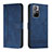 Funda de Cuero Cartera con Soporte Carcasa H01X para Xiaomi Redmi Note 11 5G Azul