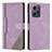 Funda de Cuero Cartera con Soporte Carcasa H01X para Xiaomi Redmi Note 12 4G Morado