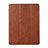 Funda de Cuero Cartera con Soporte Carcasa H02 para Apple iPad Mini 4 Marron