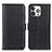 Funda de Cuero Cartera con Soporte Carcasa H02 para Apple iPhone 14 Pro Negro