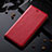 Funda de Cuero Cartera con Soporte Carcasa H02P para Huawei Honor 100 Pro 5G Rojo