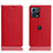 Funda de Cuero Cartera con Soporte Carcasa H02P para Motorola Moto Edge S30 Pro 5G Rojo