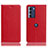 Funda de Cuero Cartera con Soporte Carcasa H02P para Motorola Moto G200 5G Rojo