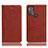 Funda de Cuero Cartera con Soporte Carcasa H02P para Motorola Moto G50 Marron