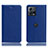 Funda de Cuero Cartera con Soporte Carcasa H02P para Motorola Moto S30 Pro 5G Azul