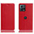 Funda de Cuero Cartera con Soporte Carcasa H02P para Motorola Moto S30 Pro 5G Rojo