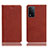 Funda de Cuero Cartera con Soporte Carcasa H02P para Oppo A93s 5G Marron