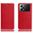 Funda de Cuero Cartera con Soporte Carcasa H02P para Oppo K10 Pro 5G Rojo