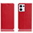 Funda de Cuero Cartera con Soporte Carcasa H02P para Oppo Reno9 5G Rojo