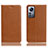 Funda de Cuero Cartera con Soporte Carcasa H02P para Xiaomi Mi 12S 5G Marron Claro