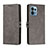 Funda de Cuero Cartera con Soporte Carcasa H02X para Motorola Moto Edge Plus (2023) 5G Gris