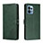 Funda de Cuero Cartera con Soporte Carcasa H02X para Motorola Moto Edge Plus (2023) 5G Verde