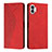 Funda de Cuero Cartera con Soporte Carcasa H02X para Nothing Phone 1 Rojo