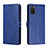 Funda de Cuero Cartera con Soporte Carcasa H02X para Samsung Galaxy A02s Azul