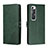 Funda de Cuero Cartera con Soporte Carcasa H02X para Xiaomi Mi 10S 5G Verde