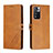 Funda de Cuero Cartera con Soporte Carcasa H02X para Xiaomi Mi 11i 5G (2022) Marron Claro