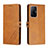 Funda de Cuero Cartera con Soporte Carcasa H02X para Xiaomi Mi 11T Pro 5G Marron Claro