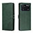 Funda de Cuero Cartera con Soporte Carcasa H02X para Xiaomi Poco M4 Pro 4G Verde