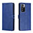 Funda de Cuero Cartera con Soporte Carcasa H02X para Xiaomi Poco X4 NFC Azul