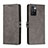 Funda de Cuero Cartera con Soporte Carcasa H02X para Xiaomi Redmi Note 11S 4G Gris