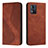 Funda de Cuero Cartera con Soporte Carcasa H03X para Motorola Moto E13 Marron