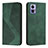 Funda de Cuero Cartera con Soporte Carcasa H03X para Motorola Moto Edge 30 Lite 5G Verde