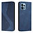 Funda de Cuero Cartera con Soporte Carcasa H03X para Motorola Moto Edge 40 Pro 5G Azul