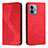 Funda de Cuero Cartera con Soporte Carcasa H03X para Motorola Moto G 5G (2023) Rojo