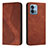 Funda de Cuero Cartera con Soporte Carcasa H03X para Motorola Moto G Stylus (2023) 4G Marron