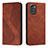 Funda de Cuero Cartera con Soporte Carcasa H03X para Nokia G60 5G Marron