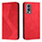 Funda de Cuero Cartera con Soporte Carcasa H03X para OnePlus Nord 2 5G Rojo