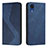 Funda de Cuero Cartera con Soporte Carcasa H03X para Samsung Galaxy A03 Core Azul