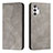 Funda de Cuero Cartera con Soporte Carcasa H03X para Samsung Galaxy A13 4G Gris