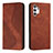 Funda de Cuero Cartera con Soporte Carcasa H03X para Samsung Galaxy A13 4G Marron