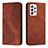 Funda de Cuero Cartera con Soporte Carcasa H03X para Samsung Galaxy A53 5G Marron