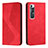 Funda de Cuero Cartera con Soporte Carcasa H03X para Xiaomi Mi 10S 5G Rojo