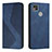 Funda de Cuero Cartera con Soporte Carcasa H03X para Xiaomi POCO C3 Azul