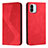 Funda de Cuero Cartera con Soporte Carcasa H03X para Xiaomi Poco C51 Rojo