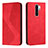 Funda de Cuero Cartera con Soporte Carcasa H03X para Xiaomi Poco M2 Rojo