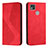 Funda de Cuero Cartera con Soporte Carcasa H03X para Xiaomi Redmi 9 Activ Rojo