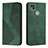 Funda de Cuero Cartera con Soporte Carcasa H03X para Xiaomi Redmi 9 Activ Verde